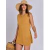 imageANRABESS Women Summer 2 Piece Outfits Sleeveless Knit Sweater Top ampamp Shorts Soft Lounge Sets Travel Beach 2025 Spring ClothesTurmeric