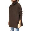imageANRABESS Womens Oversized Turtleneck Batwing Sleeve Spilt Casual Loose Knit Tunic Pullover Sweater Tops 2025 Fall OutfitsCoffee