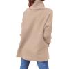 imageANRABESS Womens Oversized Turtleneck Batwing Sleeve Spilt Casual Loose Knit Tunic Pullover Sweater Tops 2025 Fall OutfitsKhaki