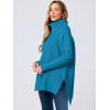 imageANRABESS Womens Oversized Turtleneck Batwing Sleeve Spilt Casual Loose Knit Tunic Pullover Sweater Tops 2025 Fall OutfitsLake