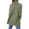 imageANRABESS Womens Oversized Turtleneck Batwing Sleeve Spilt Casual Loose Knit Tunic Pullover Sweater Tops 2025 Fall OutfitsOlive