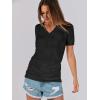 imageANRABESS Summer Tops for Women Short Sleeve V Neck Sweaters Dressy Casual Blouses Lightweight Thin Knit Fashion ShirtsBlack