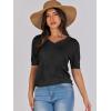 imageANRABESS Summer Tops for Women Short Sleeve V Neck Sweaters Dressy Casual Blouses Lightweight Thin Knit Fashion ShirtsBlack