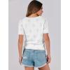 imageANRABESS Summer Tops for Women Short Sleeve V Neck Sweaters Dressy Casual Blouses Lightweight Thin Knit Fashion ShirtsOffwhite