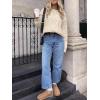 imageANRABESS Sweaters for Women Oversized Crewneck Long Sleeve Casual Loose Cable Knit Pullover Tops 2024 Fall Vintage ClothesApricot