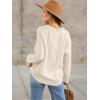 imageANRABESS Sweaters for Women Oversized Crewneck Long Sleeve Casual Loose Cable Knit Pullover Tops 2024 Fall Vintage ClothesApricot