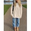 imageANRABESS Sweaters for Women Oversized Crewneck Long Sleeve Casual Loose Cable Knit Pullover Tops 2024 Fall Vintage ClothesApricot