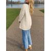 imageANRABESS Sweaters for Women Oversized Crewneck Long Sleeve Casual Loose Cable Knit Pullover Tops 2024 Fall Vintage ClothesApricot