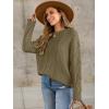 imageANRABESS Sweaters for Women Oversized Crewneck Long Sleeve Casual Loose Cable Knit Pullover Tops 2024 Fall Vintage ClothesBrown Yellow