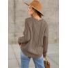 imageANRABESS Sweaters for Women Oversized Crewneck Long Sleeve Casual Loose Cable Knit Pullover Tops 2024 Fall Vintage ClothesCoffee