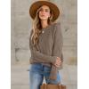 imageANRABESS Sweaters for Women Oversized Crewneck Long Sleeve Casual Loose Cable Knit Pullover Tops 2024 Fall Vintage ClothesCoffee