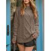 imageANRABESS Sweaters for Women Oversized Crewneck Long Sleeve Casual Loose Cable Knit Pullover Tops 2024 Fall Vintage ClothesCoffee