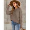 imageANRABESS Sweaters for Women Oversized Crewneck Long Sleeve Casual Loose Cable Knit Pullover Tops 2024 Fall Vintage ClothesCoffee
