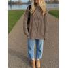 imageANRABESS Sweaters for Women Oversized Crewneck Long Sleeve Casual Loose Cable Knit Pullover Tops 2024 Fall Vintage ClothesCoffee