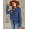 imageANRABESS Sweaters for Women Oversized Crewneck Long Sleeve Casual Loose Cable Knit Pullover Tops 2024 Fall Vintage ClothesDeep Blue