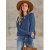 imageANRABESS Sweaters for Women Oversized Crewneck Long Sleeve Casual Loose Cable Knit Pullover Tops 2024 Fall Vintage ClothesDeep Blue