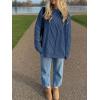 imageANRABESS Sweaters for Women Oversized Crewneck Long Sleeve Casual Loose Cable Knit Pullover Tops 2024 Fall Vintage ClothesDeep Blue