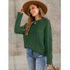 imageANRABESS Sweaters for Women Oversized Crewneck Long Sleeve Casual Loose Cable Knit Pullover Tops 2024 Fall Vintage ClothesDeep Green