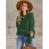 imageANRABESS Sweaters for Women Oversized Crewneck Long Sleeve Casual Loose Cable Knit Pullover Tops 2024 Fall Vintage ClothesDeep Green