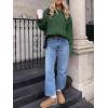imageANRABESS Sweaters for Women Oversized Crewneck Long Sleeve Casual Loose Cable Knit Pullover Tops 2024 Fall Vintage ClothesDeep Green
