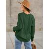 imageANRABESS Sweaters for Women Oversized Crewneck Long Sleeve Casual Loose Cable Knit Pullover Tops 2024 Fall Vintage ClothesDeep Green