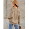 imageANRABESS Sweaters for Women Oversized Crewneck Long Sleeve Casual Loose Cable Knit Pullover Tops 2024 Fall Vintage ClothesKhaki