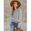 imageANRABESS Sweaters for Women Oversized Crewneck Long Sleeve Casual Loose Cable Knit Pullover Tops 2024 Fall Vintage ClothesLight Grey
