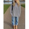 imageANRABESS Sweaters for Women Oversized Crewneck Long Sleeve Casual Loose Cable Knit Pullover Tops 2024 Fall Vintage ClothesLight Grey