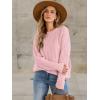 imageANRABESS Sweaters for Women Oversized Crewneck Long Sleeve Casual Loose Cable Knit Pullover Tops 2024 Fall Vintage ClothesLight Pink