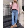 imageANRABESS Sweaters for Women Oversized Crewneck Long Sleeve Casual Loose Cable Knit Pullover Tops 2024 Fall Vintage ClothesLight Pink