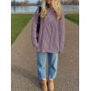imageANRABESS Sweaters for Women Oversized Crewneck Long Sleeve Casual Loose Cable Knit Pullover Tops 2024 Fall Vintage ClothesPurple