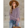 imageANRABESS Sweaters for Women Oversized Crewneck Long Sleeve Casual Loose Cable Knit Pullover Tops 2024 Fall Vintage ClothesPurple