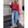imageANRABESS Sweaters for Women Oversized Crewneck Long Sleeve Casual Loose Cable Knit Pullover Tops 2024 Fall Vintage ClothesRed