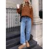 imageANRABESS Sweaters for Women Oversized Crewneck Long Sleeve Casual Loose Cable Knit Pullover Tops 2024 Fall Vintage ClothesRust