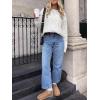 imageANRABESS Sweaters for Women Oversized Crewneck Long Sleeve Casual Loose Cable Knit Pullover Tops 2024 Fall Vintage ClothesWhite Cream