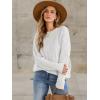 imageANRABESS Sweaters for Women Oversized Crewneck Long Sleeve Casual Loose Cable Knit Pullover Tops 2024 Fall Vintage ClothesWhite Cream