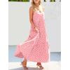 imageANRABESS Women Summer Casual Loose Sleeveless Sundress Spaghetti Strap Flowy Boho Linen Beach Vacation Maxi Long DressPrint Dot Pink
