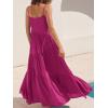 imageANRABESS Women Summer Casual Loose Sleeveless Sundress Spaghetti Strap Flowy Boho Linen Beach Vacation Maxi Long DressRose