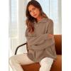 imageANRABESS Womens Oversized Fashion Long Sleeve Quarter Zip Baggy Loose Slouchy Sweater Pullover Tops 2025 Fall OutfitsBrown
