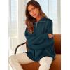 imageANRABESS Womens Oversized Fashion Long Sleeve Quarter Zip Baggy Loose Slouchy Sweater Pullover Tops 2025 Fall OutfitsDeep Blue