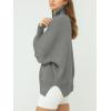 imageANRABESS Womens Oversized Fashion Long Sleeve Quarter Zip Baggy Loose Slouchy Sweater Pullover Tops 2025 Fall OutfitsDeep Gray