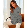 imageANRABESS Womens Oversized Fashion Long Sleeve Quarter Zip Baggy Loose Slouchy Sweater Pullover Tops 2025 Fall OutfitsDeep Gray