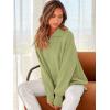 imageANRABESS Womens Oversized Fashion Long Sleeve Quarter Zip Baggy Loose Slouchy Sweater Pullover Tops 2025 Fall OutfitsPea