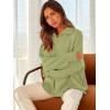 imageANRABESS Womens Oversized Fashion Long Sleeve Quarter Zip Baggy Loose Slouchy Sweater Pullover Tops 2025 Fall OutfitsPea