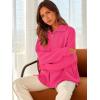 imageANRABESS Womens Oversized Fashion Long Sleeve Quarter Zip Baggy Loose Slouchy Sweater Pullover Tops 2025 Fall OutfitsRose