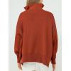 imageANRABESS Womens Oversized Fashion Long Sleeve Quarter Zip Baggy Loose Slouchy Sweater Pullover Tops 2025 Fall OutfitsRust