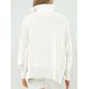 imageANRABESS Womens Oversized Fashion Long Sleeve Quarter Zip Baggy Loose Slouchy Sweater Pullover Tops 2025 Fall OutfitsWhite