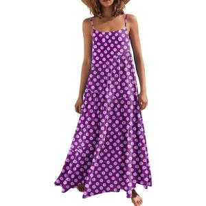 imageANRABESS Women Summer Casual Loose Sleeveless Sundress Spaghetti Strap Flowy Boho Linen Beach Vacation Maxi Long DressFloral Purple