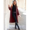 imageANRABESS Women Knit Long Cardigan Long Sleeve Open Front Lapel Oversized Sweater Coat 2025 Fall Duster Outerwear ClothesBurgundy