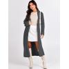 imageANRABESS Women Knit Long Cardigan Long Sleeve Open Front Lapel Oversized Sweater Coat 2025 Fall Duster Outerwear ClothesDark Grey